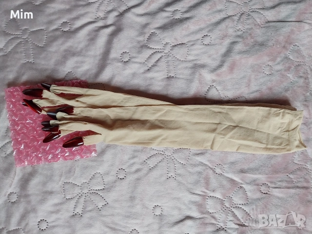 Дълги дамски ръкавици с маникюр , снимка 8 - Ръкавици - 54003038