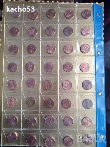 1 цент 1963-2007 г.- 40 броя , САЩ