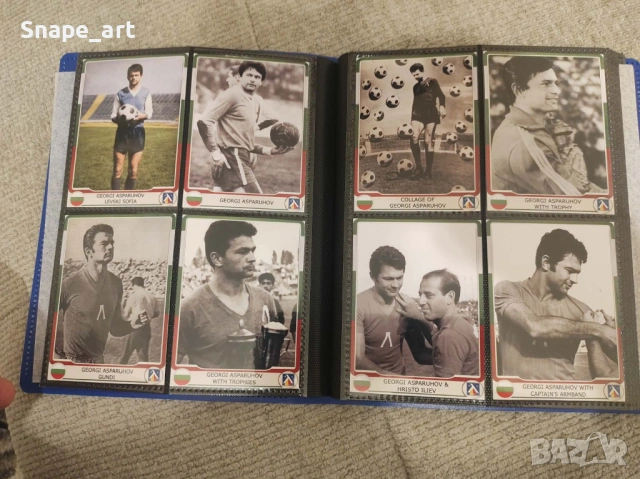 За колекционери: Албум със 160 картички на Георги Аспарухов Гунди Левски, снимка 3 - Футбол - 53759157