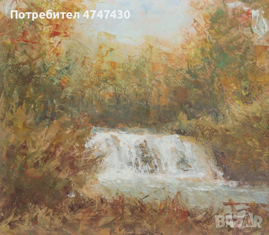 Теньо Желев картина пейзаж, маслени бои, снимка 4 - Картини - 53644074