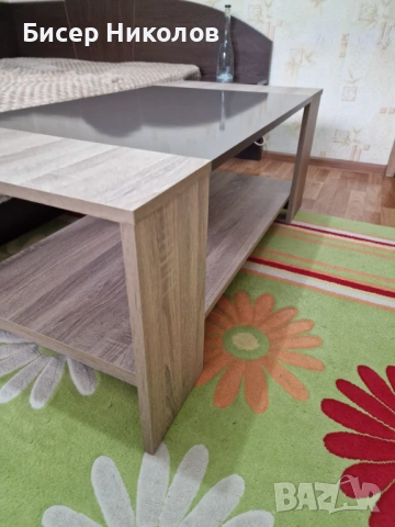 ХОЛНА МАСА ДЪБ СОНОМА БРИЛЯНТ  Ш:120см / Д:58см / В:45 см, снимка 13 - Маси - 54037766