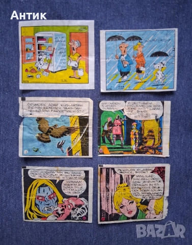 ЛОТ Стари Картинки от Дъвки 150 Броя / Spiderman Pilly Mickey Pink Panther Lucky Luke Kiwi Bombibom, снимка 11 - Колекции - 52637116