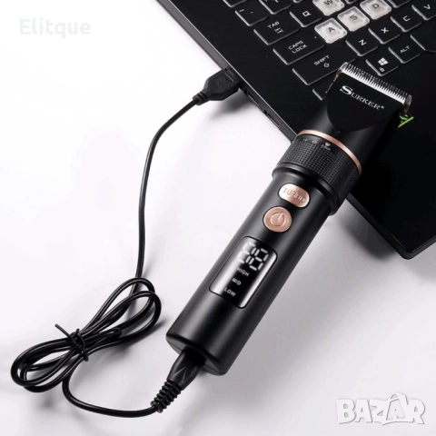 Професионална машинка за подстригване с керамично покритие Surke SK-825 - SHAV67, снимка 4 - Тримери - 52806733