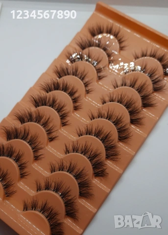 4D Мигли 10 чифта в кутия, снимка 5 - Декоративна козметика - 53165250