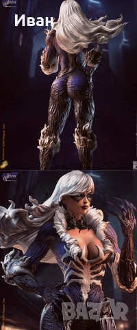 Черната котка на Марвъл Веномизирана/ Black cat Venomized , снимка 3 - Фигурки - 53288774