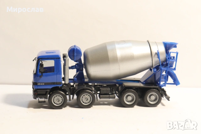 HERPA 1/87 MERCEDES ACTROS БЕТОНОВОЗ МИКСЕР КАМИОН МОДЕЛ, снимка 2 - Колекции - 53664805