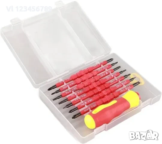 К-т електричарски отвертки 8 части,