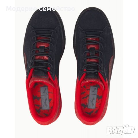 Унисекс сникърси черно/червено PUMA x Batman Suede Classic Shoes Black/Red W, снимка 2 - Кецове - 46305698