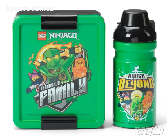 Кутия за храна и бутилка за вода Детски сет за обяд Lego Ninjago 