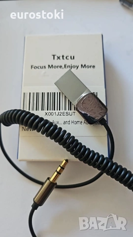 Txtcu   Bluetooth Aux адаптер USB-A към AUX 3.5mm, автомобилен , снимка 8 - Аксесоари и консумативи - 54010442