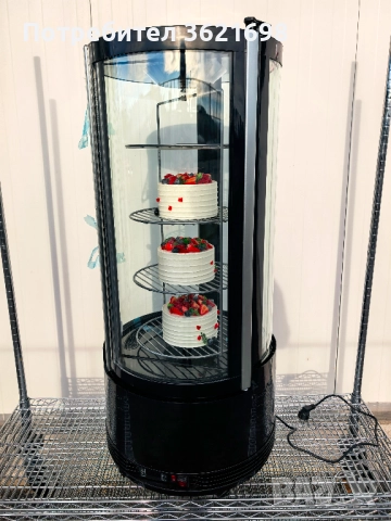 Хладилна витрина въртяща се, 73 литра CL-73 , снимка 2 - Хладилни витрини и фризери - 52627840