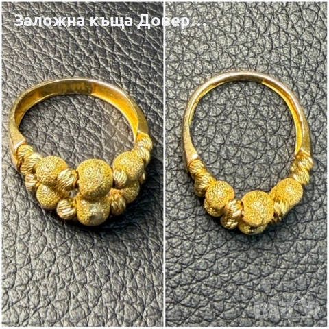 Златен пръстен 14 K 585 Gold zlaten prasten zlatni, снимка 7 - Пръстени - 53745778