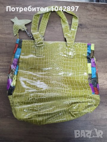 Голяма шарена дамска чанта, снимка 4 - Чанти - 50175947