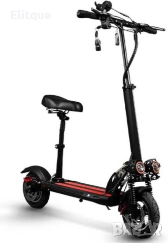 Супер бързият електрически  сгъваем скутер в черно с червено, снимка 10 - Друга електроника - 52854132