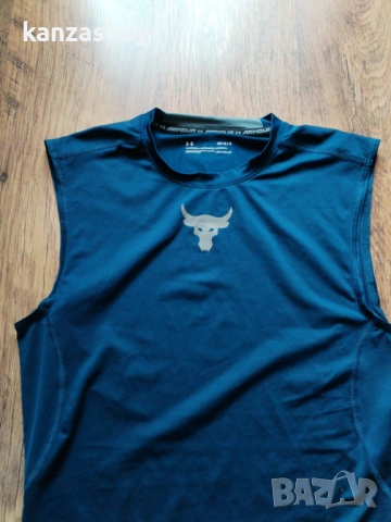 Under Armour PROJECT ROCK HG ARMOUR - мъжки фитнес потник Л, снимка 3 - Тениски - 54208517