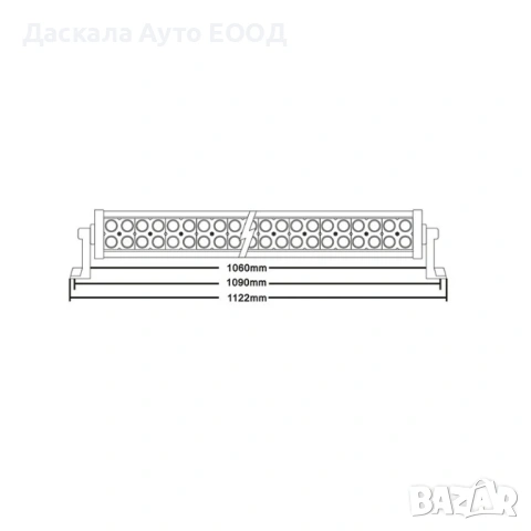 1бр. ЛЕД БАР LED BAR 240W , 12-24V , 112см, снимка 2 - Аксесоари и консумативи - 54068269