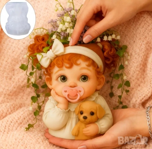 Молд кашпа момиче (2), снимка 3 - Форми - 53733567