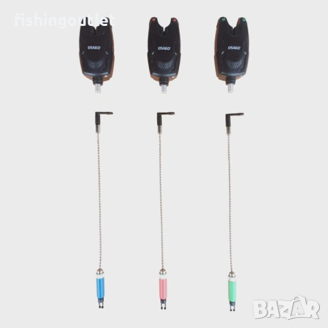 Kомплект за дънен риболов - три въдици 3.6м , три макари 13 лагера, стойка, аларми и обтегачи, снимка 12 - Въдици - 54225073