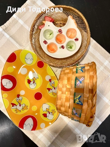 Великденски сет, снимка 3 - Декорация за дома - 53481225