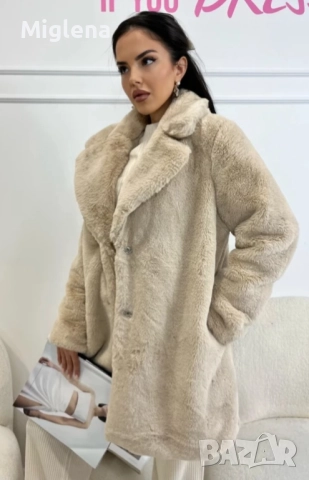 Дамско пухено палто , снимка 3 - Палта, манта - 51617502