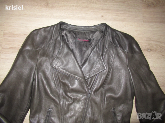 ЕСТЕСТВЕНА КОЖА--СТРАХОТНО ЯКЕ--S номер , снимка 2 - Якета - 51944354