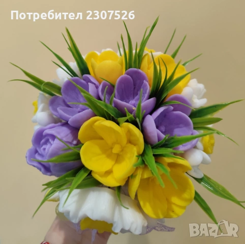 Пролетни букети , снимка 3 - Изкуствени цветя - 53803669