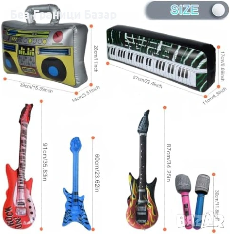 Нов Неон парти комплект 33 фото аксесоара + надуваеми инструменти, снимка 7 - Други - 53533507