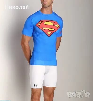 under armour supermen тениска, снимка 6 - Тениски - 47193100