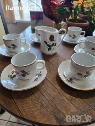 Порцеланови двойни сетове за късо кафе на "Китка", снимка 2 - Чаши - 54234592