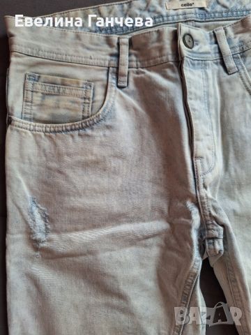 Мъжки дънкови панталонки, снимка 5 - Къси панталони - 45300825