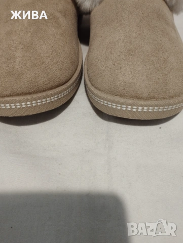 SKECMERS - Дамски пантофи цвят "слонова кост", снимка 5 - Пантофи - 53430286