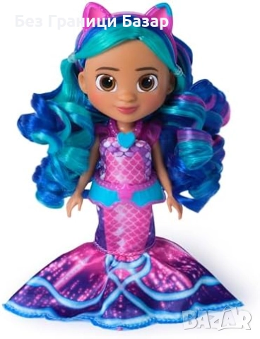Нова Gabby's Dollhouse кукла Габи Русалка + аксесоари от филма за деца, снимка 4 - Кукли - 51500137