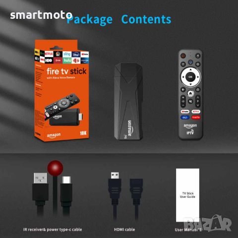 Тв бокс Amazon fire tv stick 10k HD Streaming 6R Plus, снимка 7 - Приемници и антени - 46135691