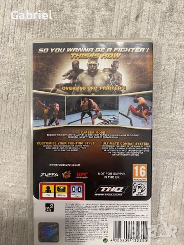 Рядка! UFC Undisputed 2010 PSP, снимка 3 - Игри за PlayStation - 45846118