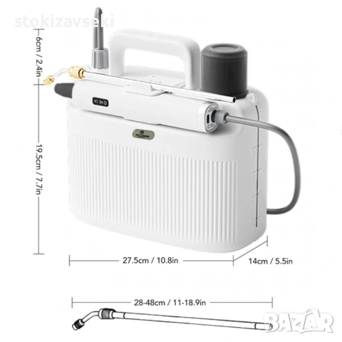 Електрическа градинска пръскачка с батерия 2200 Mah, налягане, 5L, снимка 3 - Други - 54092295