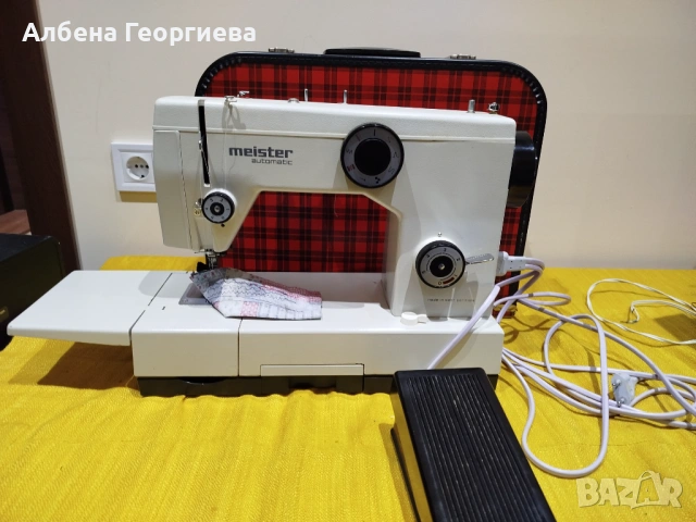 Метална шевна машина MEISTER AUTOMATIC - W .GERMANY-  95 W , снимка 15 - Шевни машини - 53685942