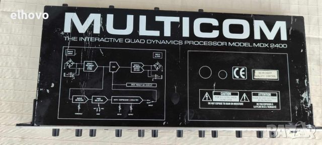 Динамичен процесор Behringer Multicom MDX 2400, снимка 5 - Ресийвъри, усилватели, смесителни пултове - 46199086