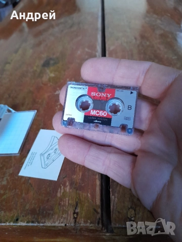 Стара микро касета Sony #3, снимка 3 - Други ценни предмети - 53456577