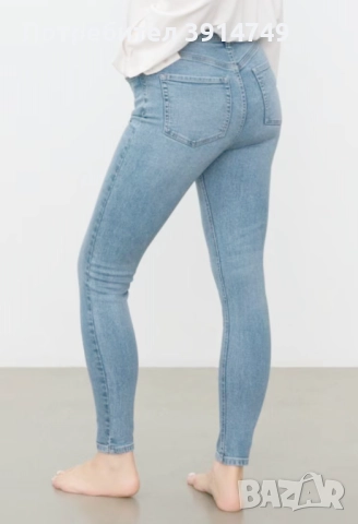 НОВИ дънки, skinny, с добра еластичност, висока талия, нормална дължина, размер 34, снимка 2 - Дънки - 51669022