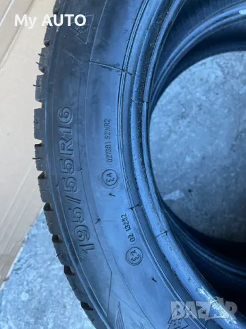 2бр зимни гуми Firestone 195/55/16 dot2219 | 7mm, снимка 4 - Гуми и джанти - 48456150