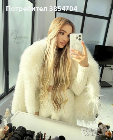 палто естествена кожа Лама*с/Л, снимка 2 - Палта, манта - 53634442