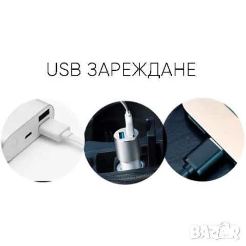 Фенер – челник с лампи L2 + 2 х T6 + 2 LED фара и USB захранване FL71, снимка 7 - Други - 48795459