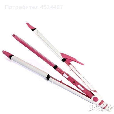 Преса за коса 3в1, снимка 6 - Преси за коса - 52382994