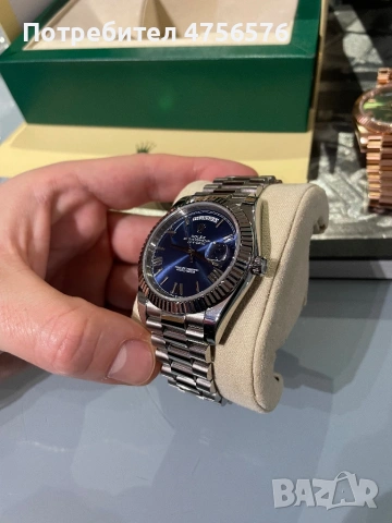 Rolex Day-Date 40 Blue Dial – Presidential, снимка 4 - Мъжки - 53730266
