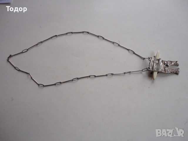 Дизайнерско сребърно колие амулет, снимка 5 - Колиета, медальони, синджири - 53323131