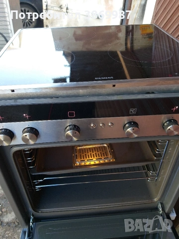 Иноксова печка за вграждане Siemens , снимка 4 - Печки, фурни - 53748471