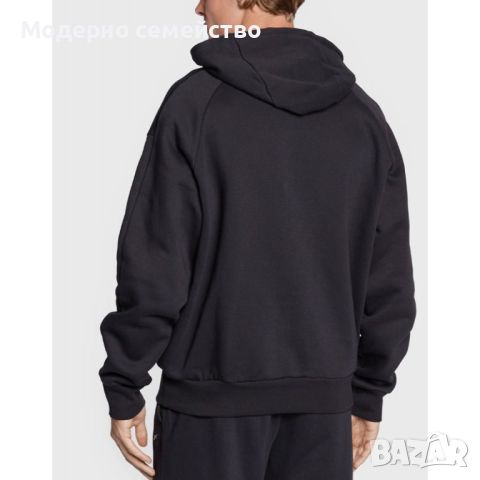 Мъжко спортно горнище reebok classics wardrobe essentials hoodie black, снимка 2 - Суичъри - 46763809