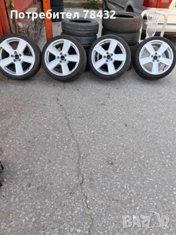 Джанти с гуми 5х112-18 цола -225/40/18-Audi,VW