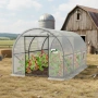Оранжерия със стабилна поцинкована рамка - професионална защита за вашите култури, снимка 3