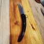 Стара сойка от биволски рог с орнаменти н, снимка 8